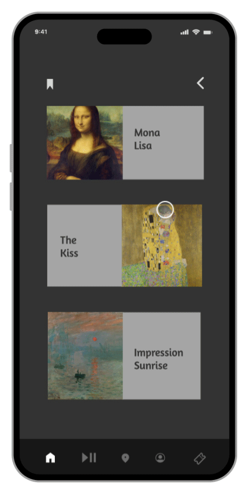 the met mobile prototype, audio tour access